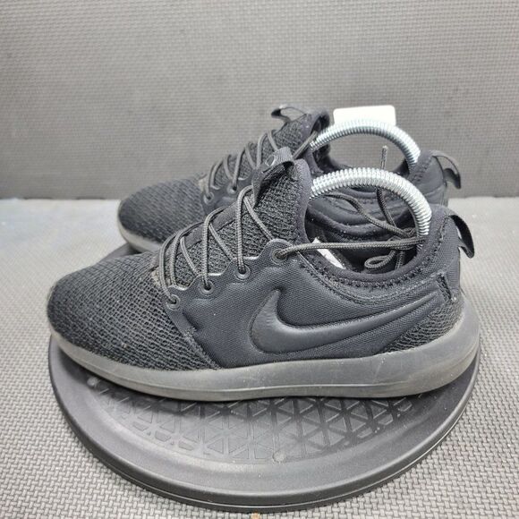 Nike Roshe Two Shoes Womens Sz 8 Black Athletic Trainers - Picture 3 of 9